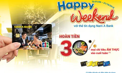 Ăn uống thả ga, hoàn tiền cực đã đến 30% cùng thẻ tín dụng Nam A Bank